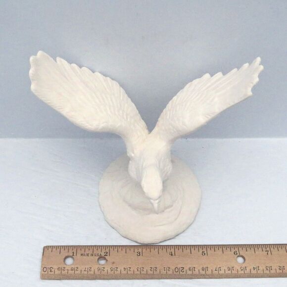 Handmade Ceramic Eagle with Wings Out Figurine, Eagle Statue, Eagle Lover Gift - Picture 7 of 7